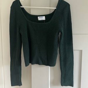 Rubbed cropped sweater